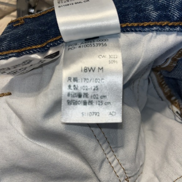 Levi's 501 Button Womens Jeans 18W 150th Anniversary Edition 39x29 Straight Leg - Picture 9 of 10